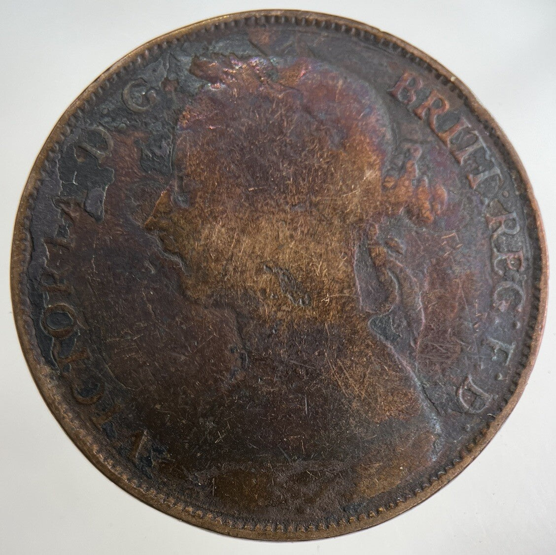 1893 Victoria One Penny Coin | Collectable Grade