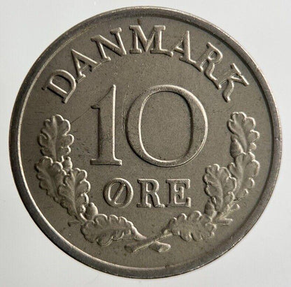 1967 Denmark 10 Ore Coin | Fine Collectable Grade