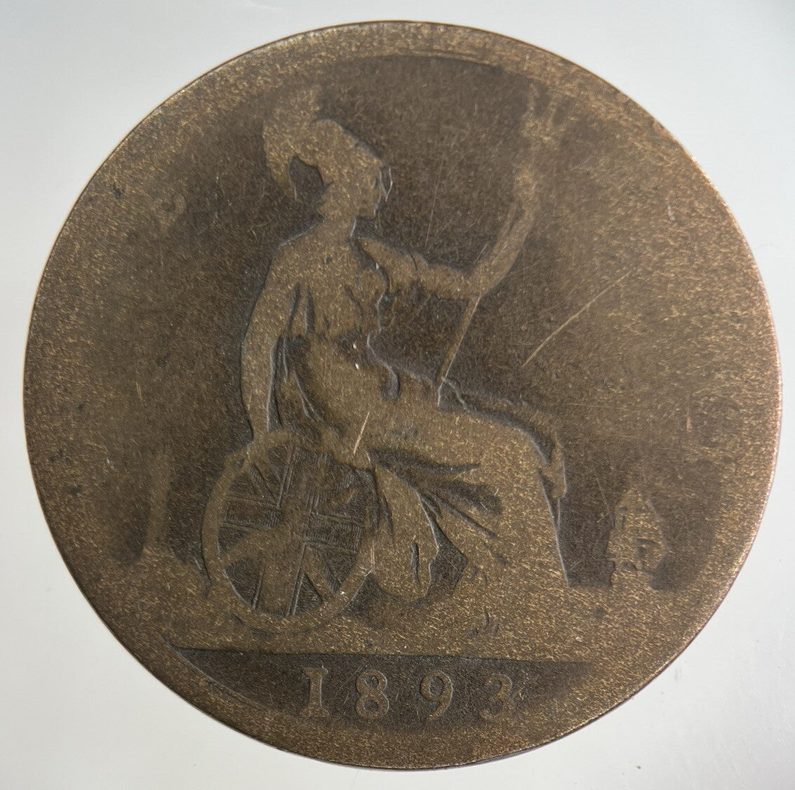 1893 Victoria One Penny Coin | Collectable Grade