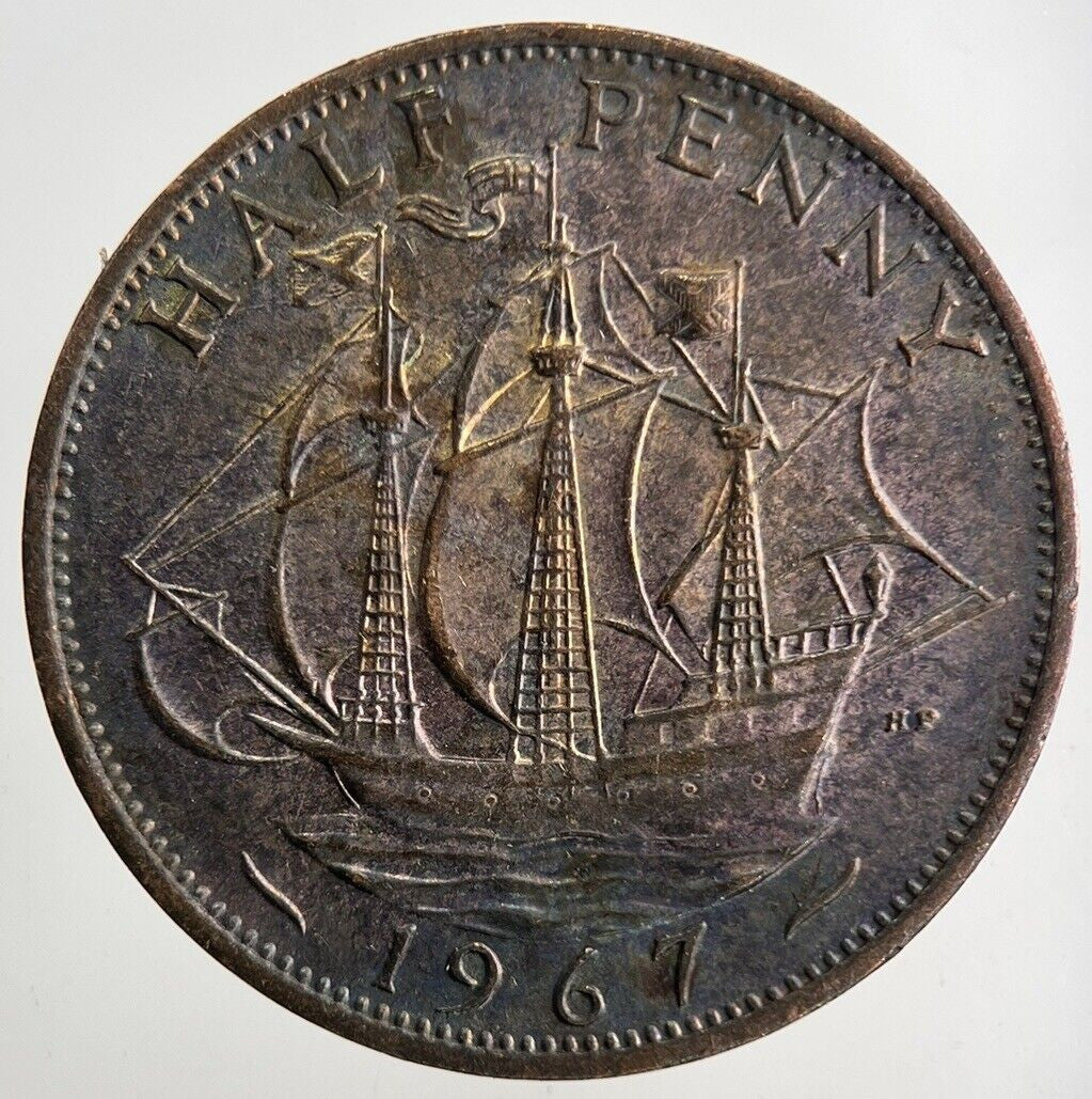 1967 Elizabeth II 2nd Half-Penny Coin | Fine Collectable Grade