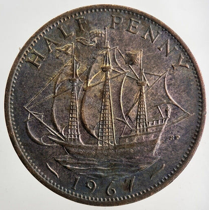 1967 Elizabeth II 2nd Half-Penny Coin | Fine Collectable Grade