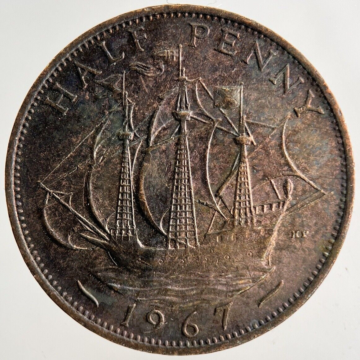 1967 Elizabeth II 2nd Half-Penny Coin | Fine Collectable Grade