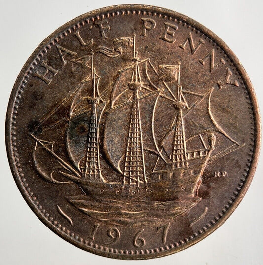 1967 Elizabeth II 2nd Half-Penny Coin | Fine Collectable Grade