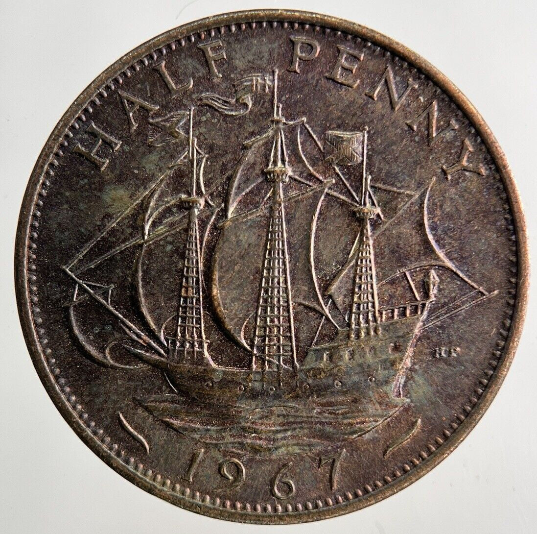 1967 Elizabeth II 2nd Half-Penny Coin | Fine Collectable Grade
