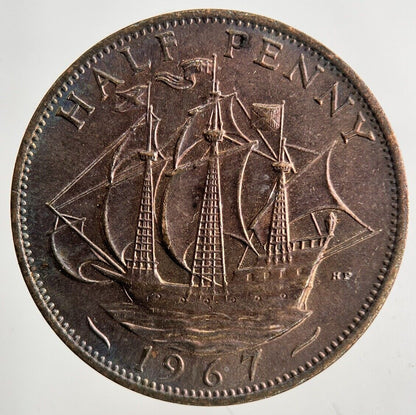 1967 Elizabeth II 2nd Half-Penny Coin | Fine Collectable Grade
