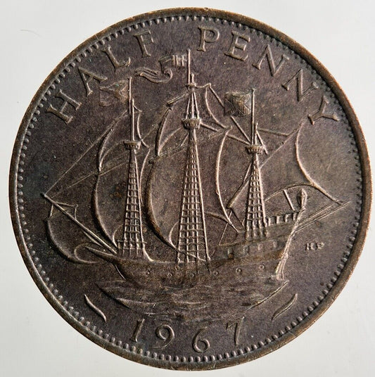 1967 Elizabeth II 2nd Half-Penny Coin | Fine Collectable Grade