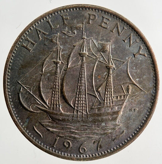 1967 Elizabeth II 2nd Half-Penny Coin | Fine Collectable Grade