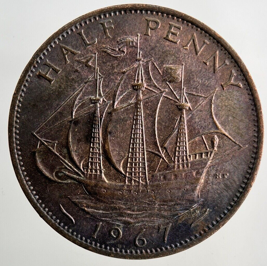 1967 Elizabeth II 2nd Half-Penny Coin | Fine Collectable Grade