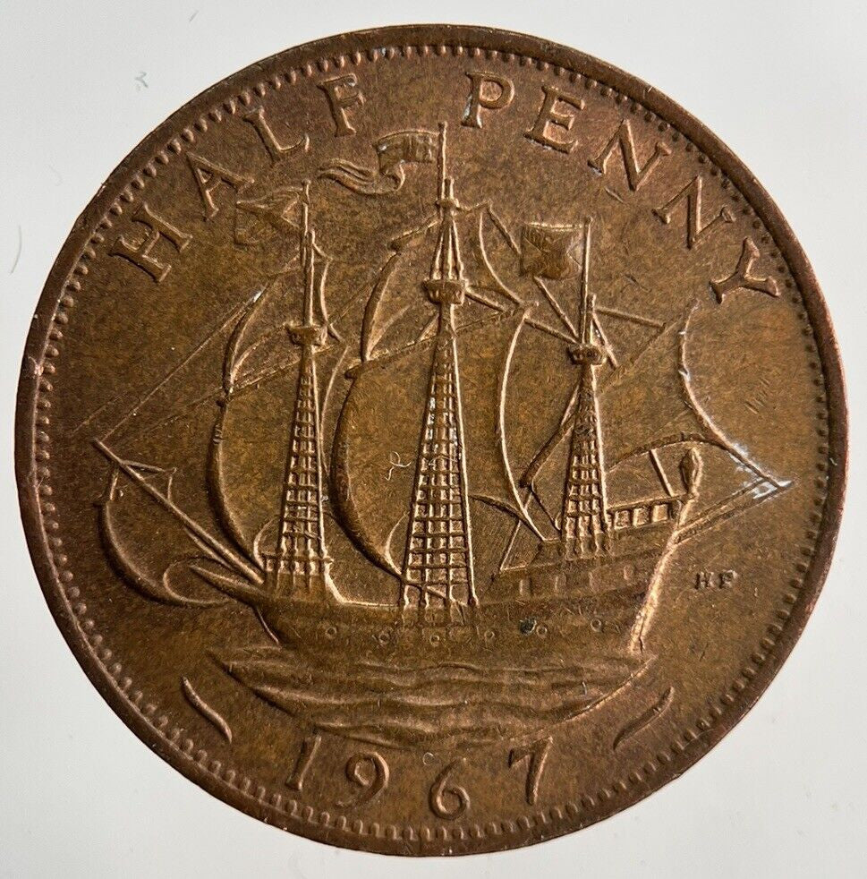 1967 Elizabeth II 2nd Half-Penny Coin | Fine Collectable Grade