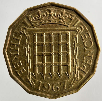 1967 Elizabeth II 2nd Brass Threepence Coin | Fine Collectable Grade