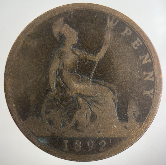 1892 Victoria One Penny Coin | Collectable Grade