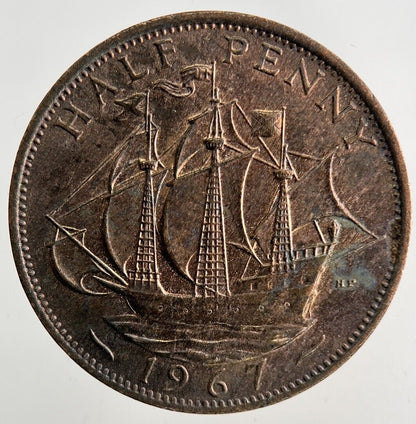 1967 Elizabeth II 2nd Half-Penny Coin | Fine Collectable Grade