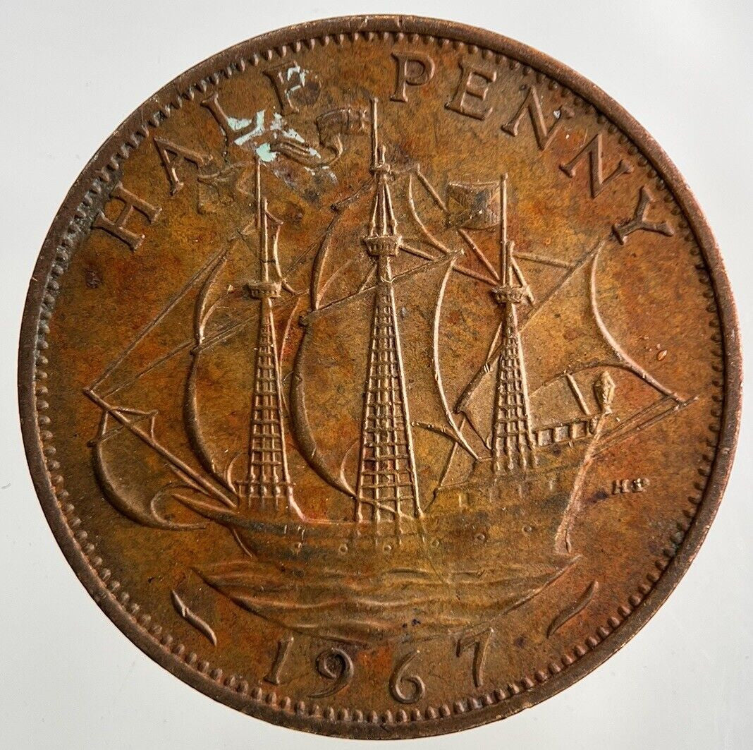 1967 Elizabeth II 2nd Half-Penny Coin | Fine Collectable Grade