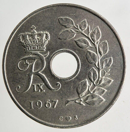 1967 Denmark 25 Ore Coin | Fine Collectable Grade