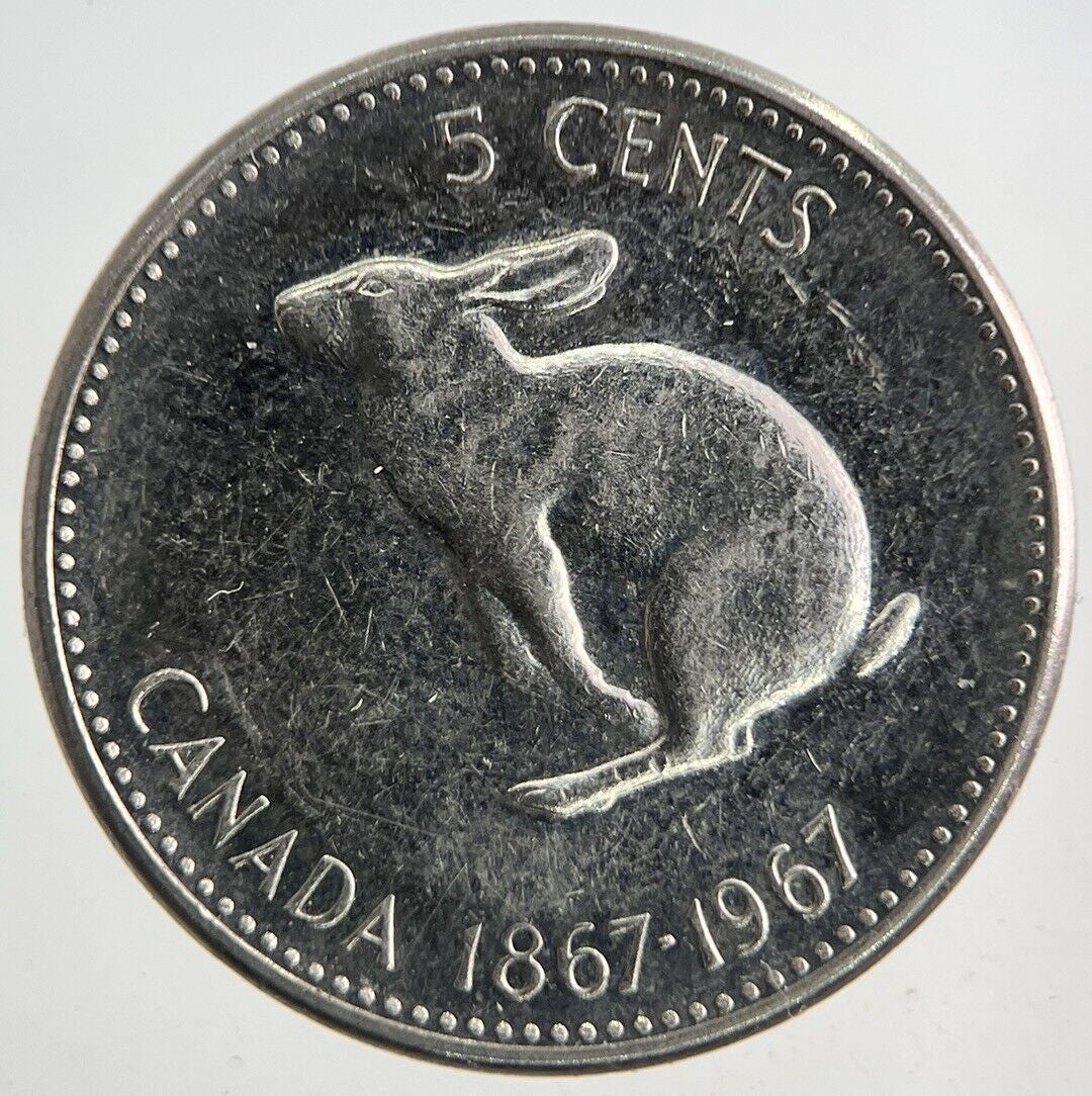 1967 Canada 5 Cents Coin | Fine Collectable Grade