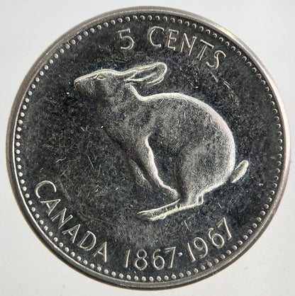 1967 Canada 5 Cents Coin | Fine Collectable Grade