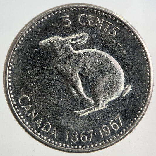 1967 Canada 5 Cents Coin | Fine Collectable Grade