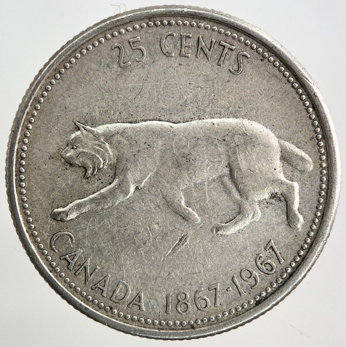 1967 Canada 25 Cents Silver Coin | Very High Grade