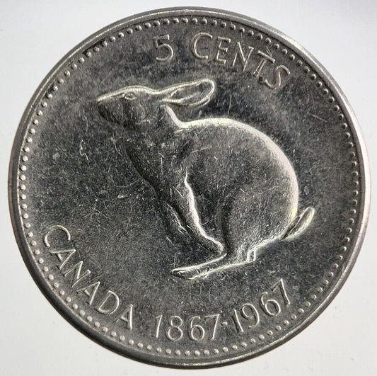 1967 Canada 5 Cents Coin | Fine Collectable Grade