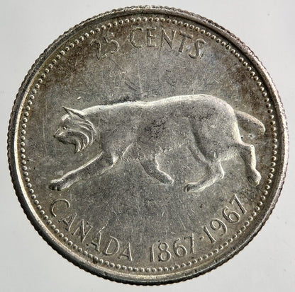 1967 Canada 25 Cents Silver Coin | Fine Collectable Grade