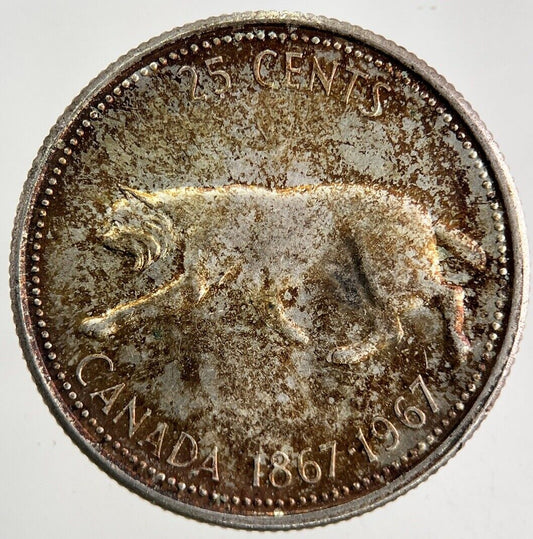 1967 Canada 25 Cents Silver Coin | Fine Collectable Grade