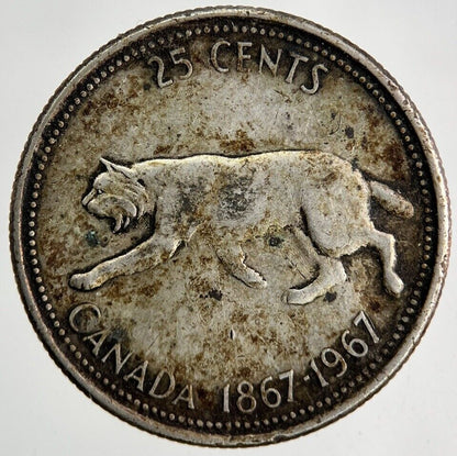 1967 Canada 25 Cents Silver Coin | Fine Collectable Grade