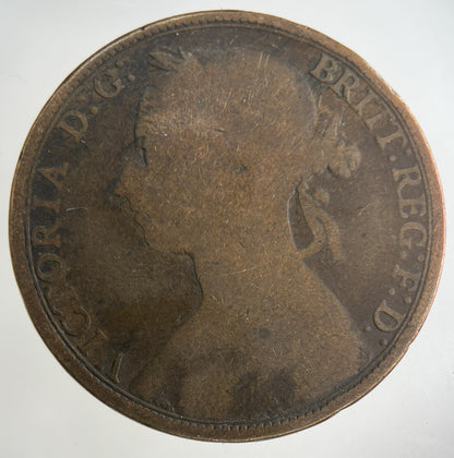 1892 Victoria One Penny Coin | Collectable Grade
