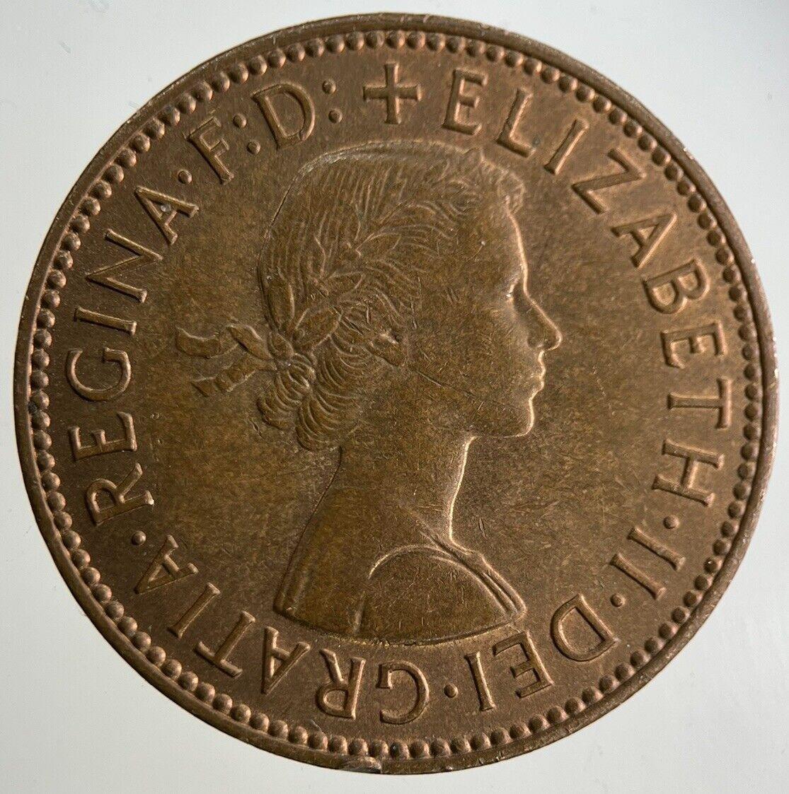 1967 Elizabeth II 2nd Half-Penny Coin | Very Fine Grade