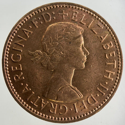 1967 Elizabeth II 2nd Half-Penny Coin | Very Fine Grade