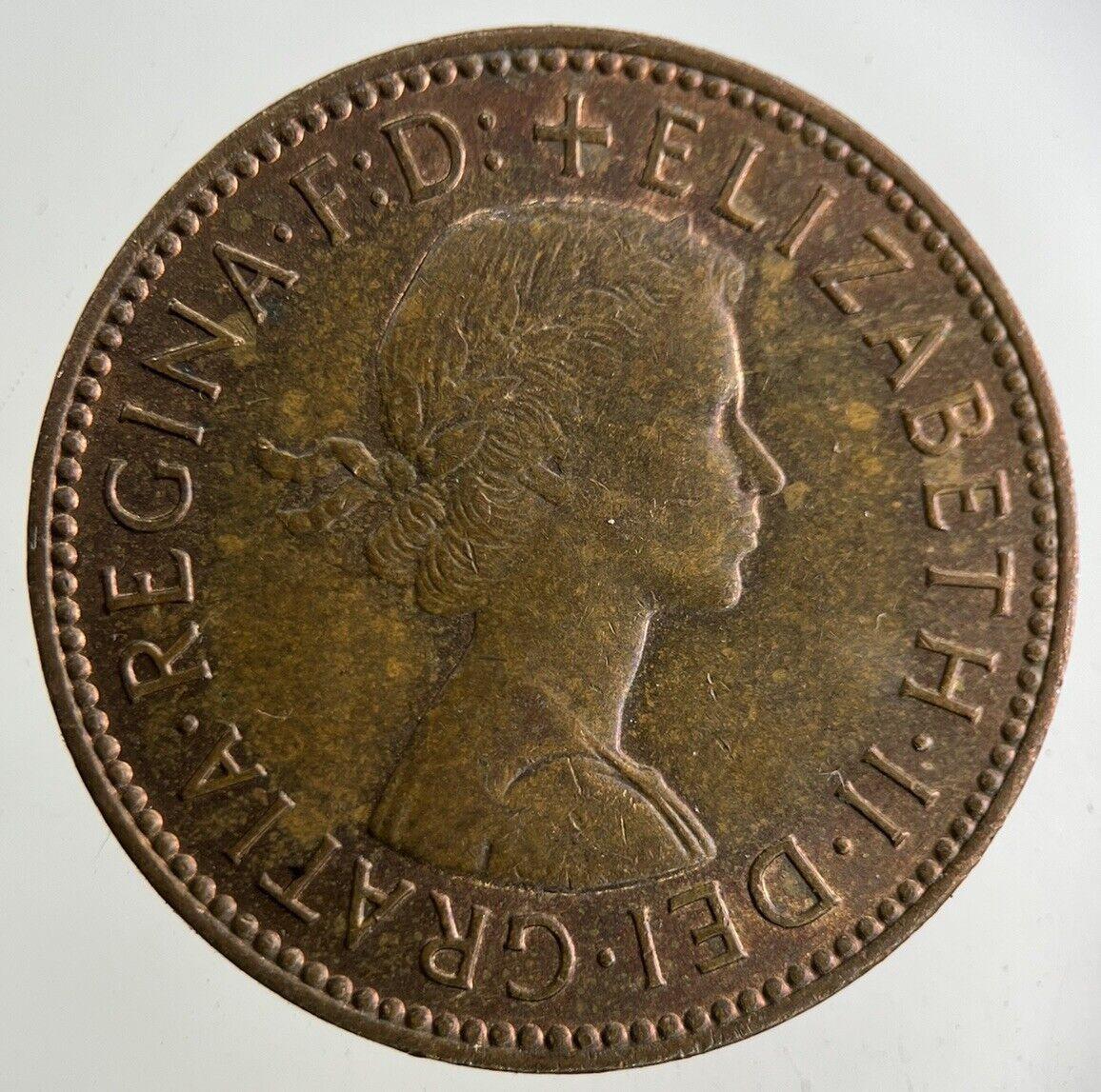 1967 Elizabeth II 2nd Half-Penny Coin | Very Fine Grade
