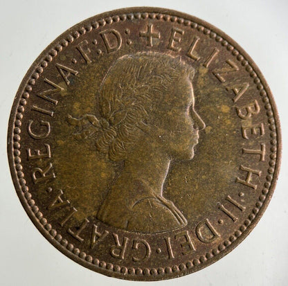 1967 Elizabeth II 2nd Half-Penny Coin | Very Fine Grade