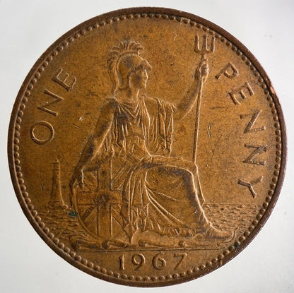 1967 Elizabeth II 2nd One Penny Coin | Fine Collectable Grade