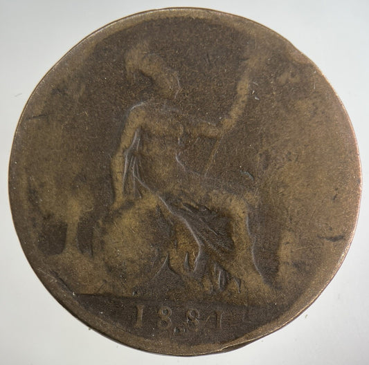 1881-H Victoria One Penny Coin | Collectable Grade