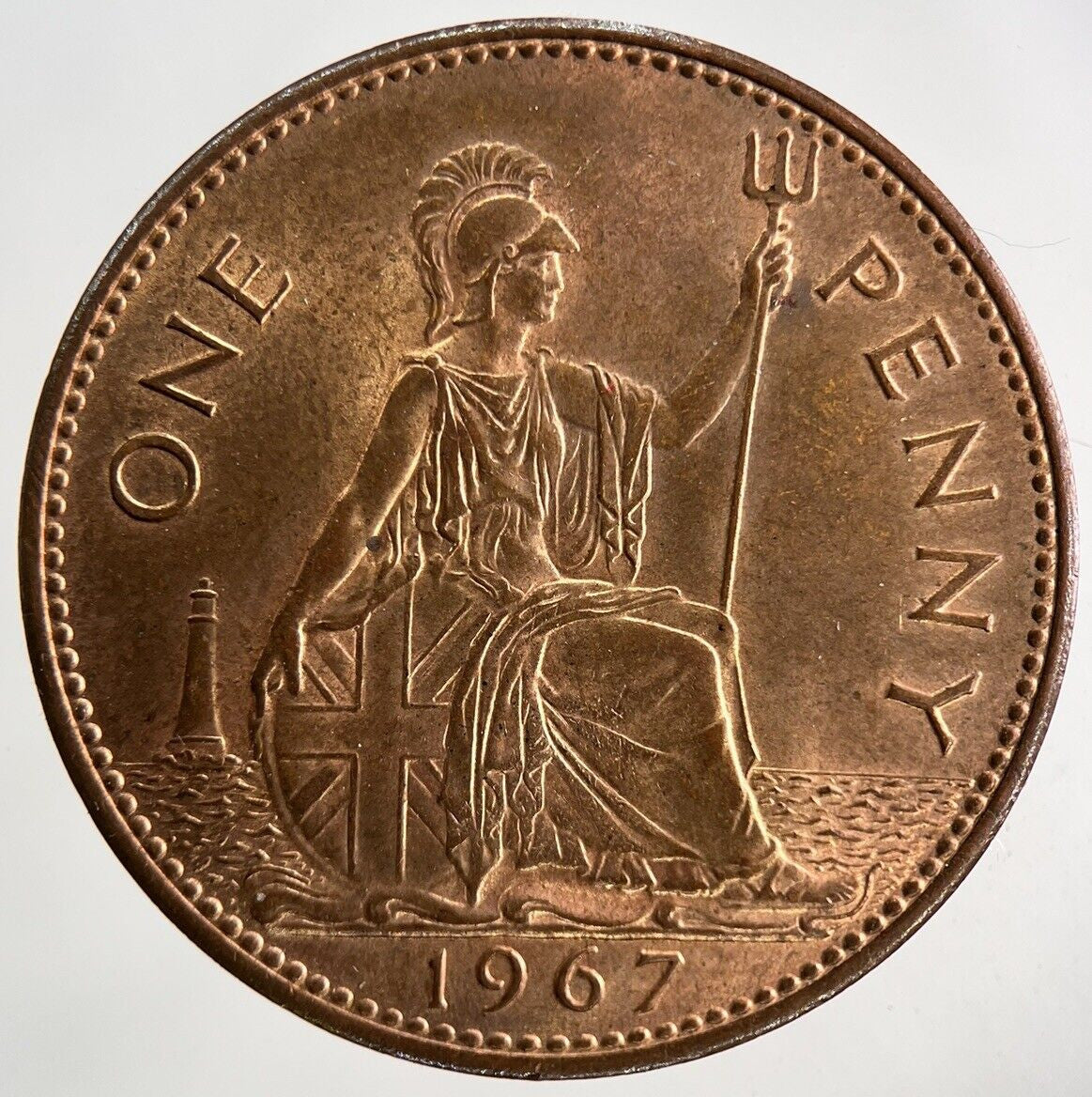 1967 Elizabeth II 2nd One Penny Coin | Very Fine Grade