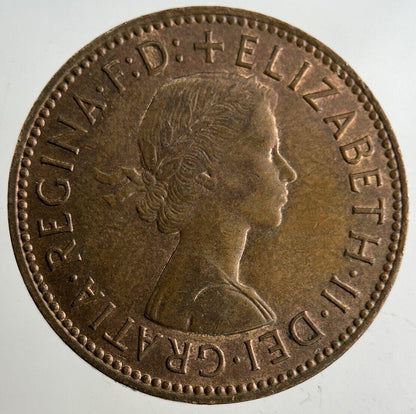 1967 Elizabeth II 2nd Half-Penny Coin | Very Fine Grade