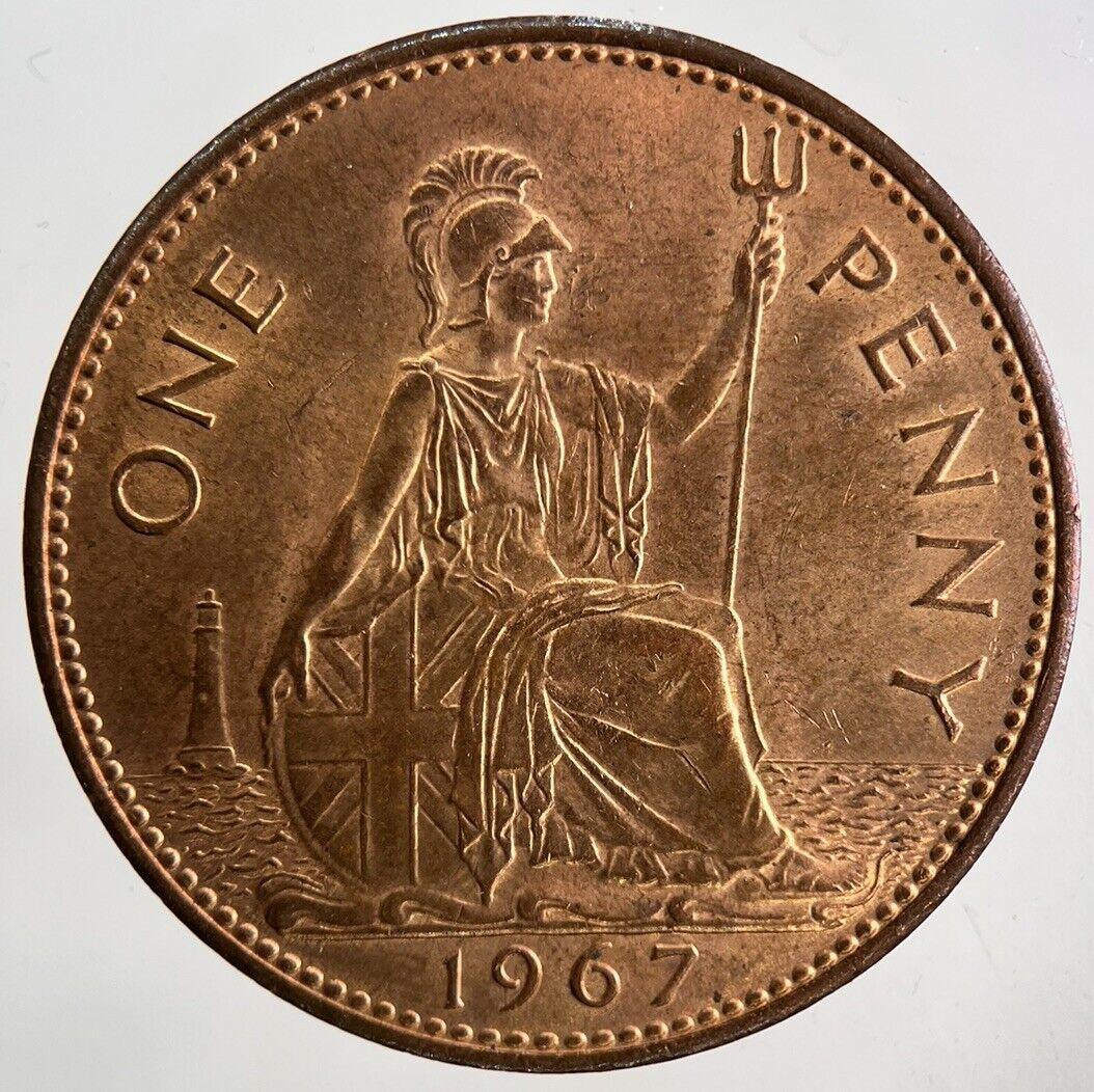 1967 Elizabeth II 2nd One Penny Coin | Very Fine Grade