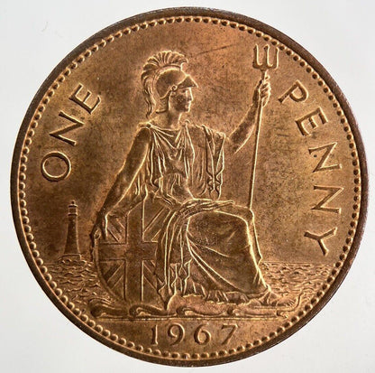 1967 Elizabeth II 2nd One Penny Coin | Very Fine Grade