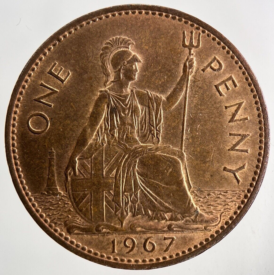 1967 Elizabeth II 2nd One Penny Coin | Very Fine Grade