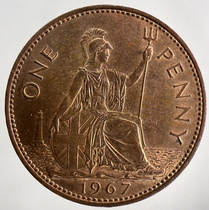 1967 Elizabeth II 2nd One Penny Coin | Very Fine Grade