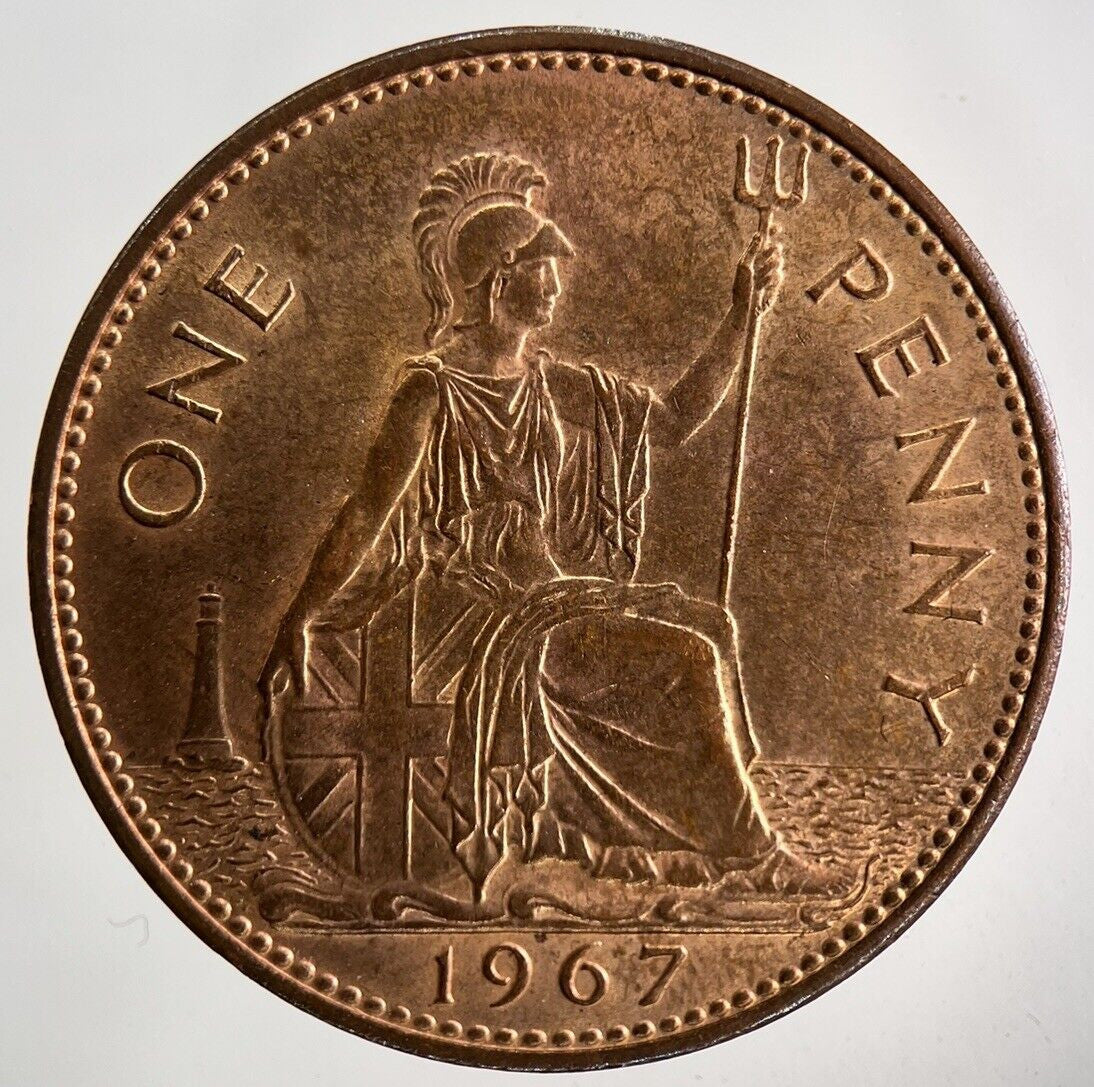 1967 Elizabeth II 2nd One Penny Coin | Very Fine Grade
