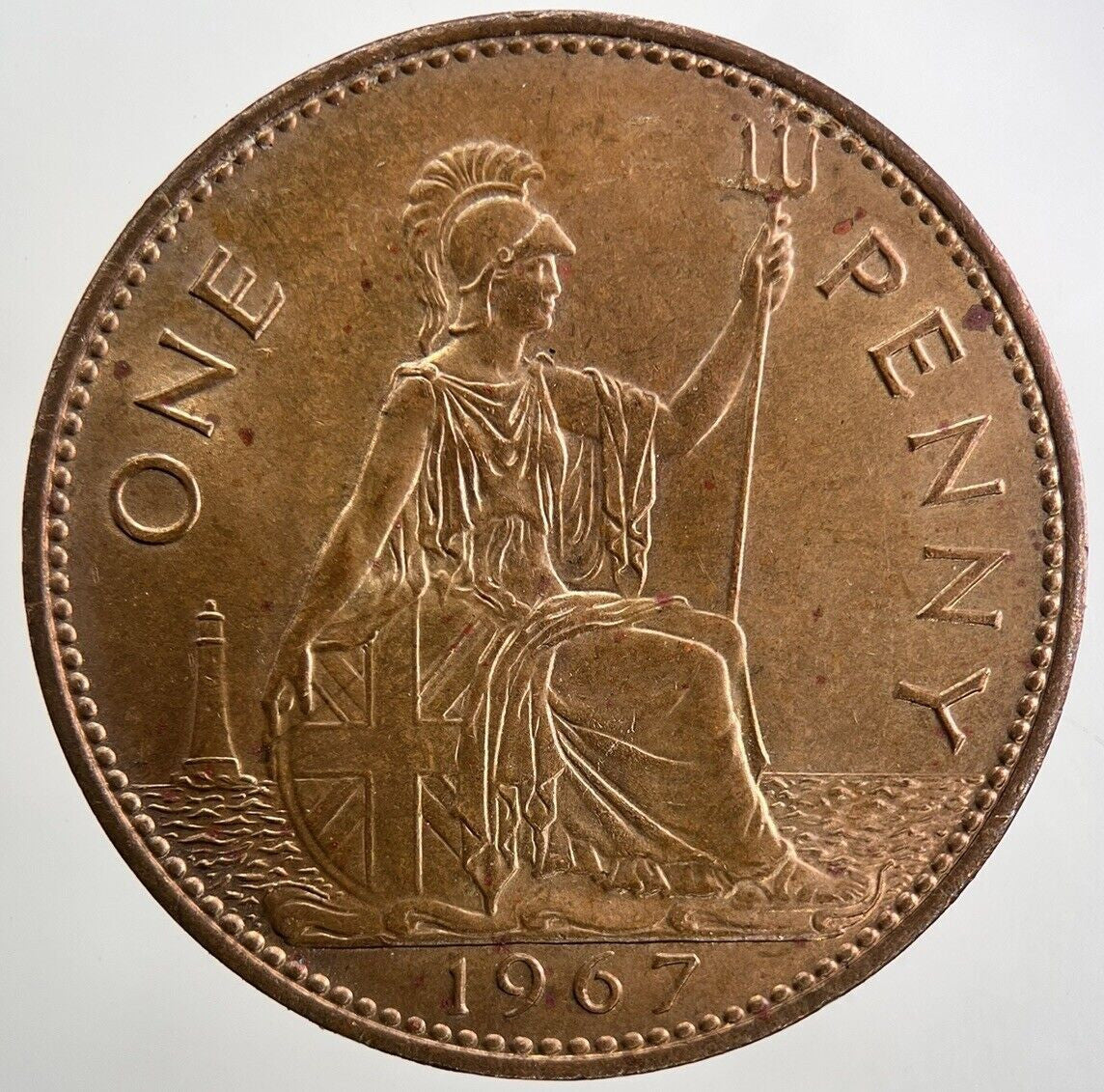 1967 Elizabeth II 2nd One Penny Coin | Very Fine Grade