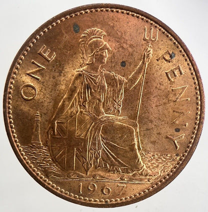 1967 Elizabeth II 2nd One Penny Coin | Very Fine Grade