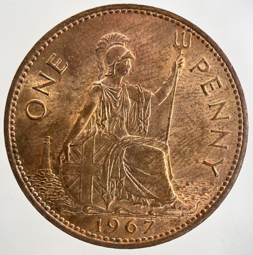 1967 Elizabeth II 2nd One Penny Coin | Very Fine Grade