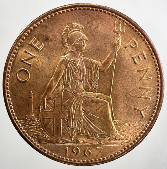 1967 Elizabeth II 2nd One Penny Coin | Very Fine Grade