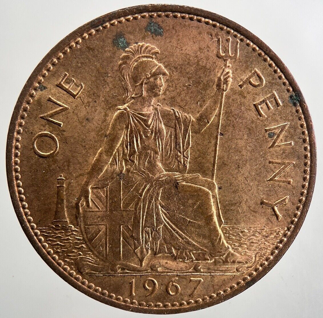 1967 Elizabeth II 2nd One Penny Coin | Very Fine Grade