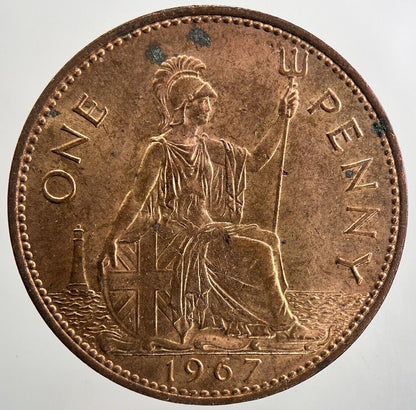 1967 Elizabeth II 2nd One Penny Coin | Very Fine Grade