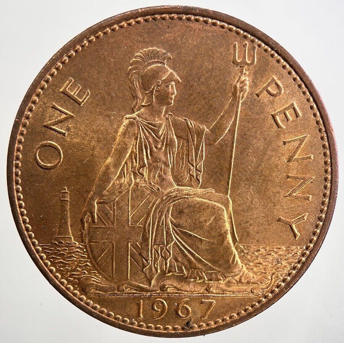 1967 Elizabeth II 2nd One Penny Coin | Very Fine Grade