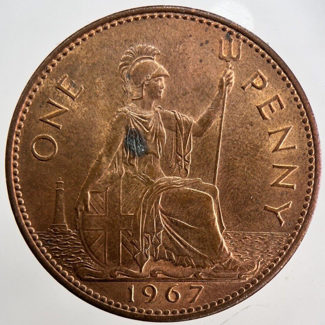 1967 Elizabeth II 2nd One Penny Coin | Very High Grade