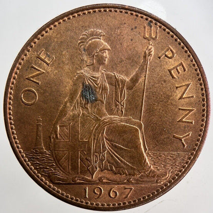 1967 Elizabeth II 2nd One Penny Coin | Very High Grade