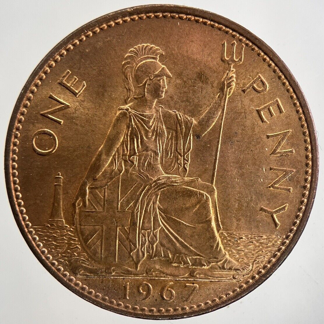 1967 Elizabeth II 2nd One Penny Coin | Very Fine Grade